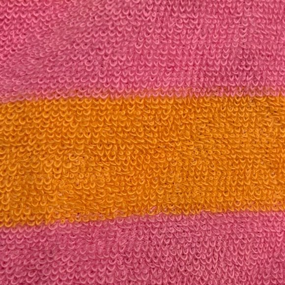 Zara Pink Orange Striped Sleeveless Midi Terrycloth Tank Dress Size S - Picture 8 of 12